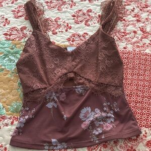 Willow Terracotta Lace Blouse